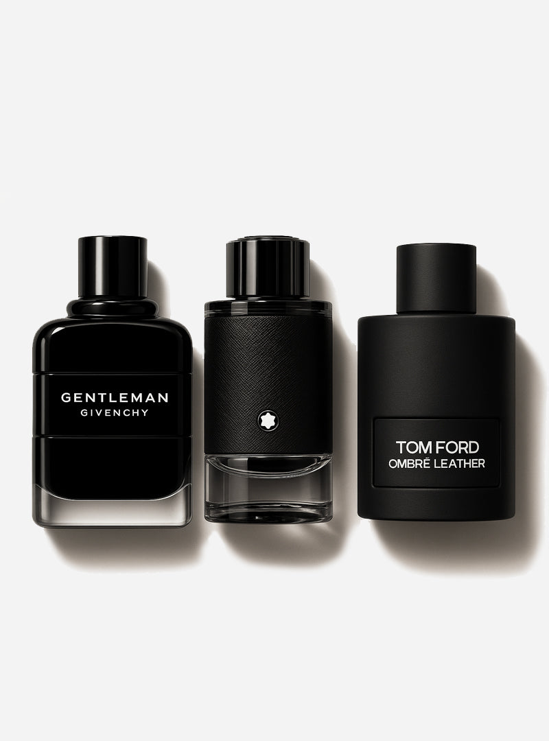 Combo de 3 perfumes Tom Ford Ombre Leather, Givenchy Gentleman, Montblanc Explorer 100ml